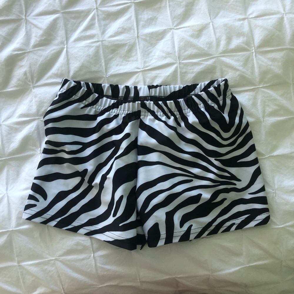 Zebra print spandex